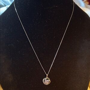 Elegant Sterling Silver Pendant Necklace